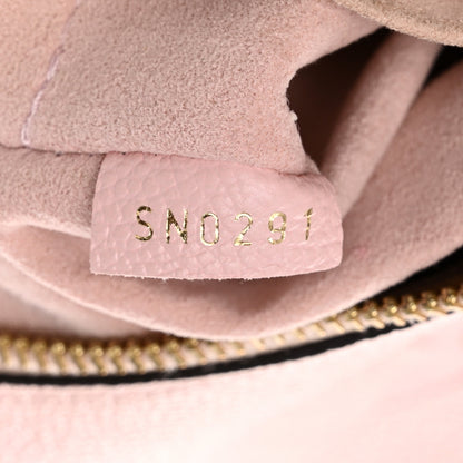 Louis Vuitton Empreinte Monogram Giant By The Pool Marshmallow Hobo PM Bouton De Rose 7 of 10