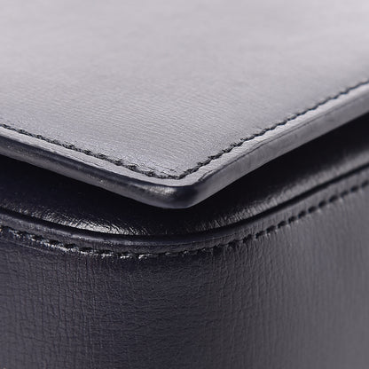 Saint Laurent Calfskin Medium Bellechasse Satchel Navy 12 of 13