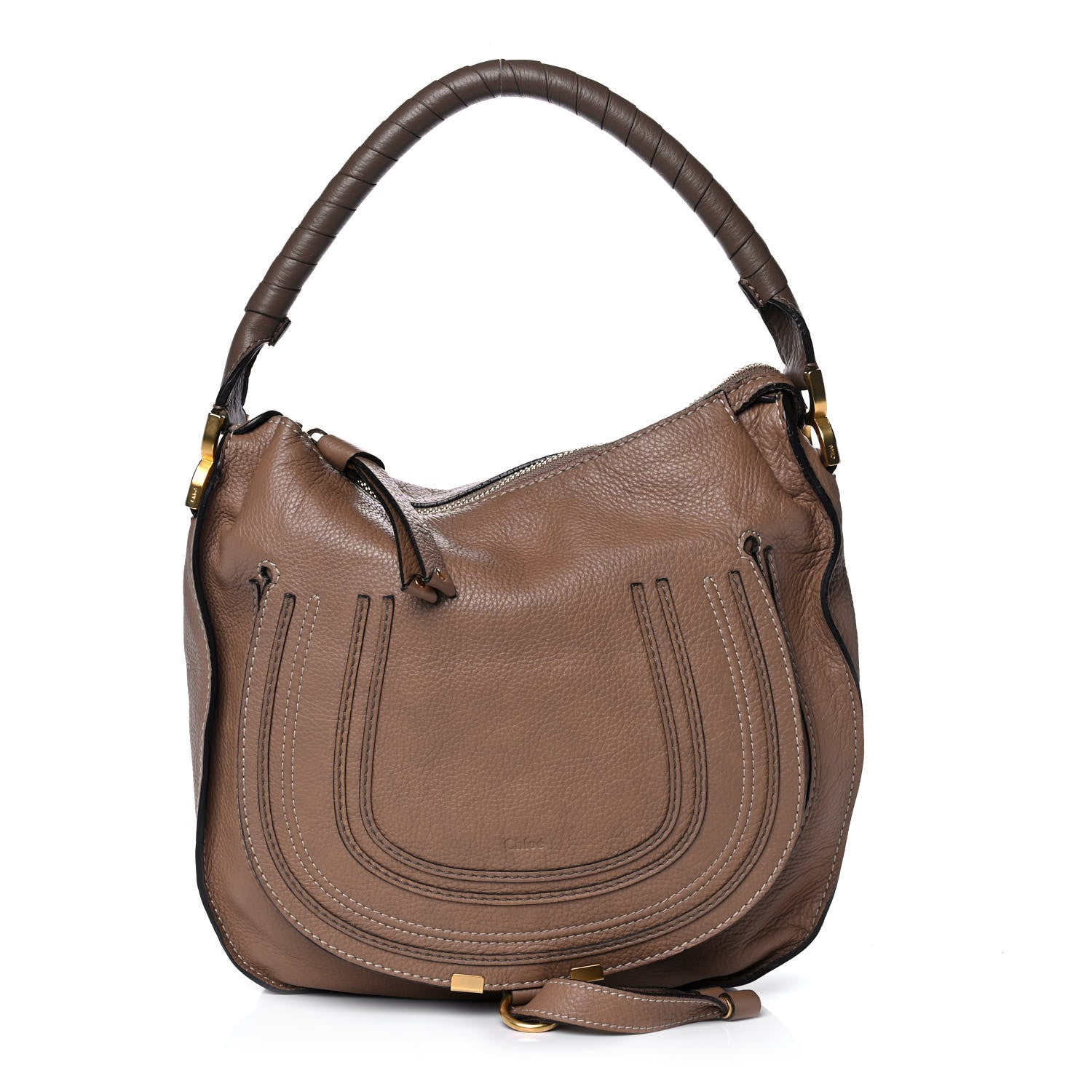 Chloe Calfskin Medium Marcie Hobo Nut 1 of 12