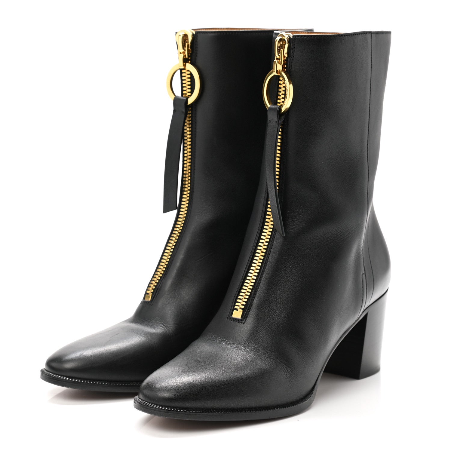 Christian Dior Calfskin Effrontee Holt Ankle Boot 37 Black 3 of 8