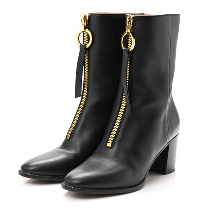 Christian Dior Calfskin Effrontee Holt Ankle Boot 37 Black 3 of 8