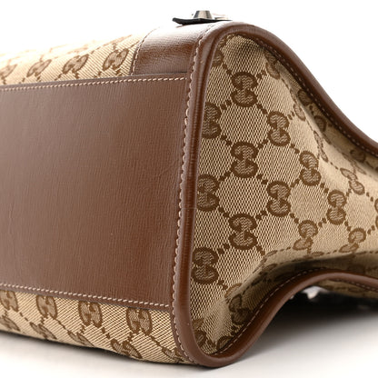 Balenciaga X GUCCI GG Monogram Azalea Calfskin Neo Classic Silver Hardware Medium City Beige Ebony Brown Sugar 10 of 14