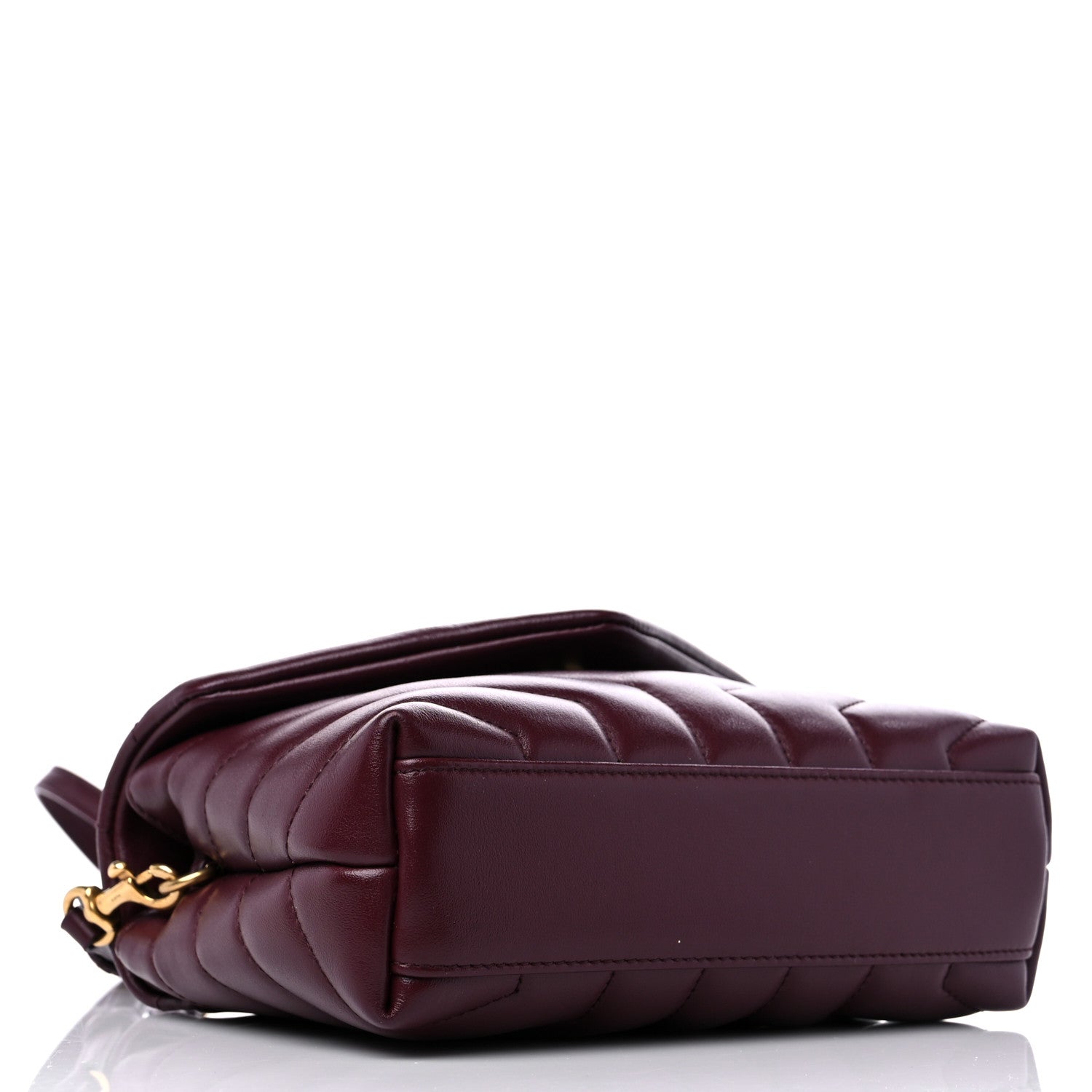 Saint Laurent Calfskin Y Quilted Monogram Toy Loulou Monogram Crossbody Bag Rouge Legion 4 of 10