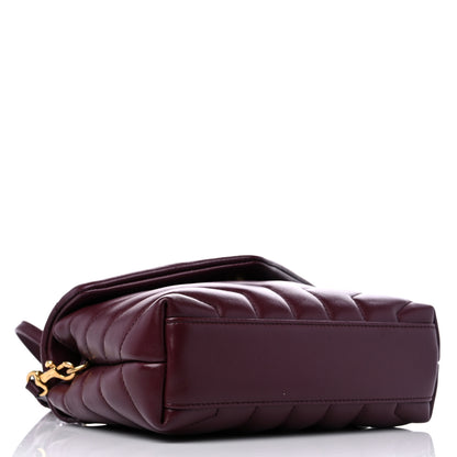Saint Laurent Calfskin Y Quilted Monogram Toy Loulou Monogram Crossbody Bag Rouge Legion 4 of 10