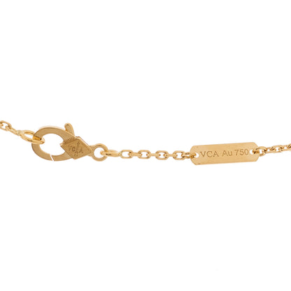 Van Cleef & Arpels 18K Yellow Gold Trace Chain Necklace 5 of 6