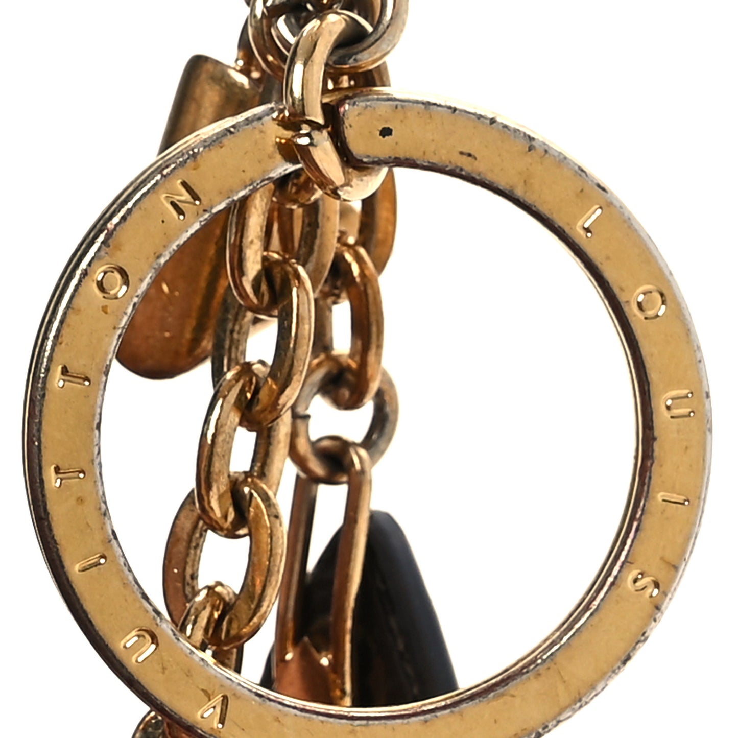 Monogram Blooming Flowers Bag Charm Key Holder Brown