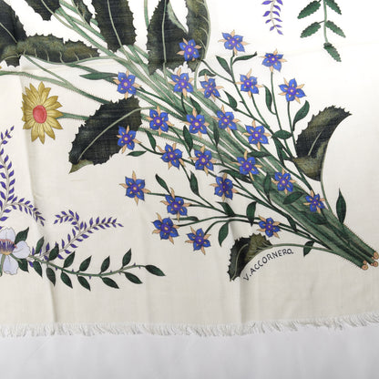 Gucci Silk Twill New Flora Square Scarf Ivory 3 of 5
