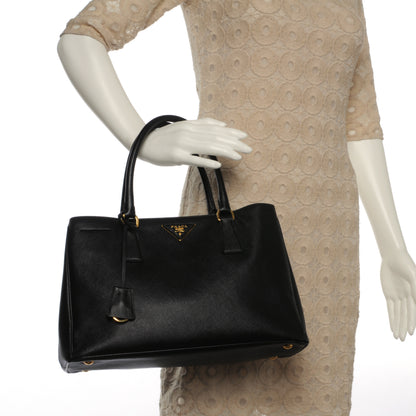 Prada Saffiano Lux Tote Black 2 of 9