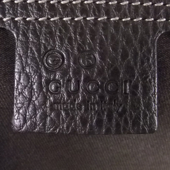 Gucci Crystal Monogram Dollar Calfskin Medium Joy Boston Beige Ebony Testa di Moro 7 of 9