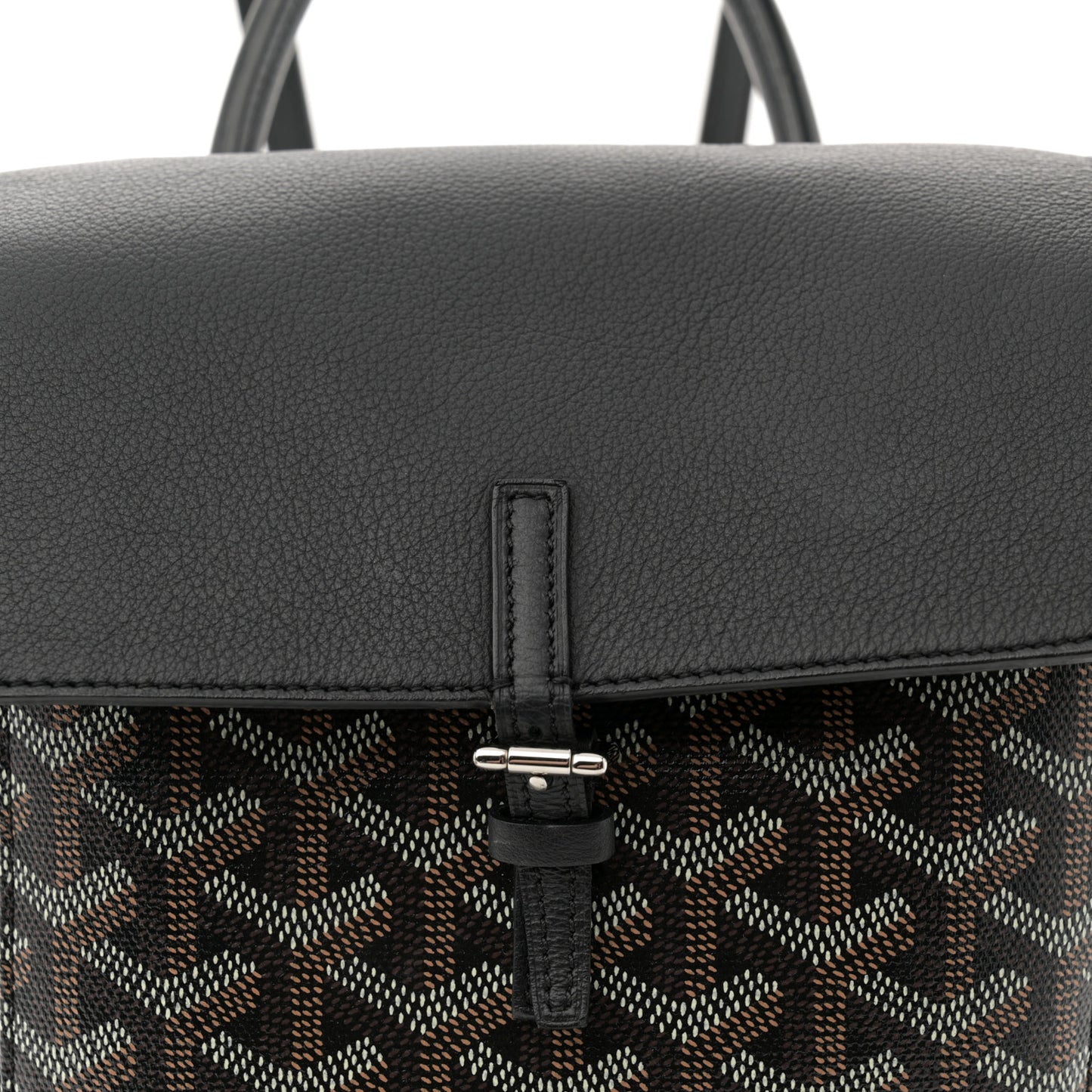 Goyardine Calfskin Mini Alpin Backpack Black