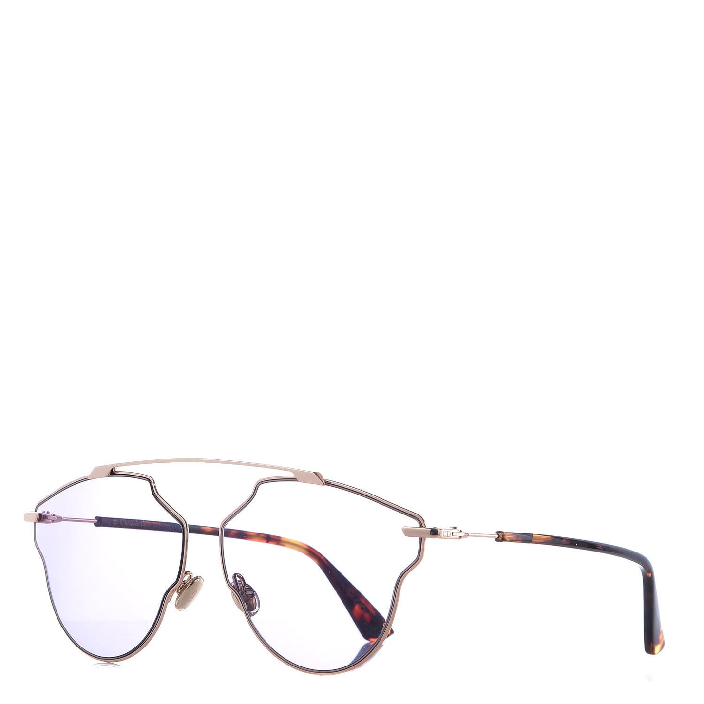 So Real Pop Sunglasses Rose Gold Purple