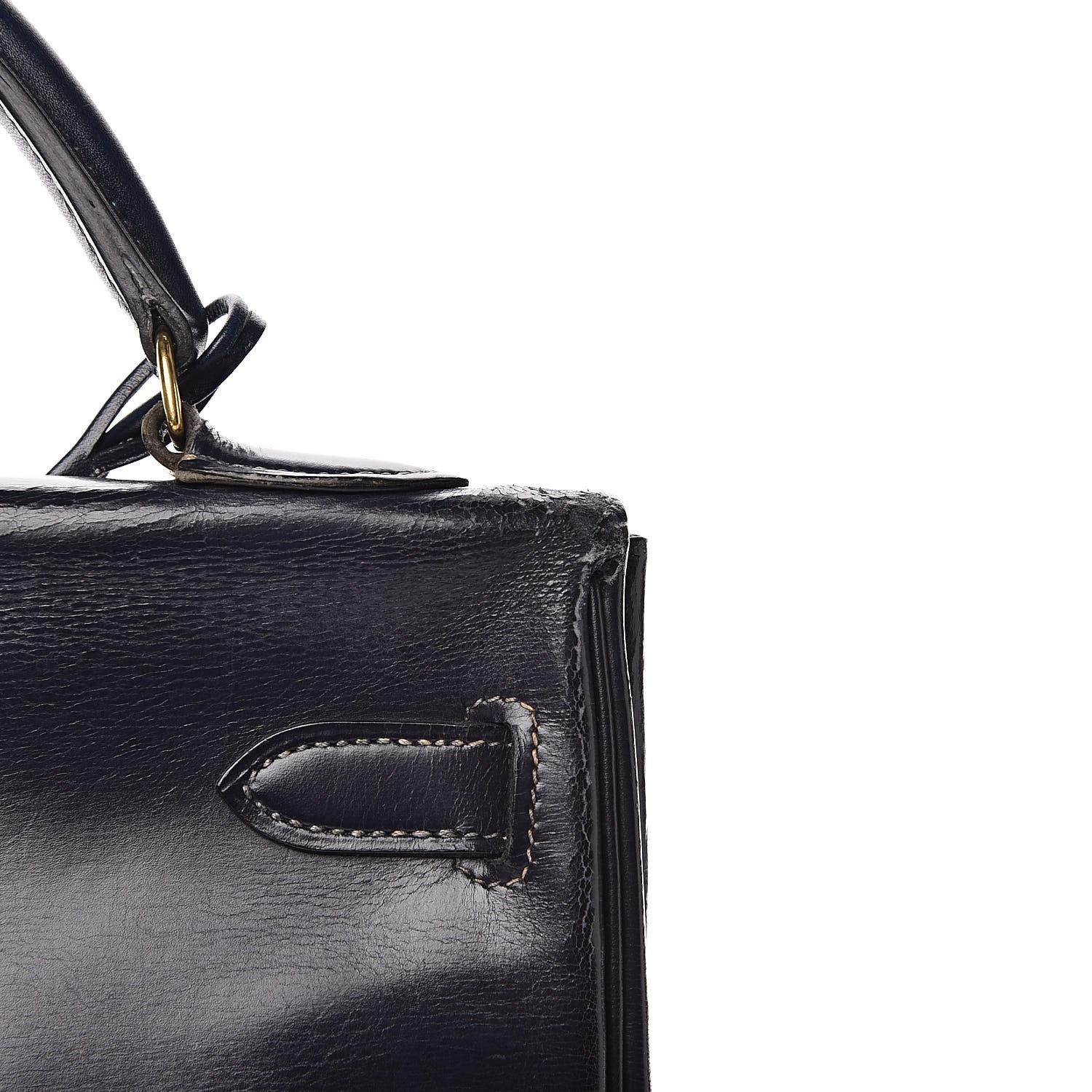 Hermes Box Kelly Retourne 32 Bleu Marine 32 of 33
