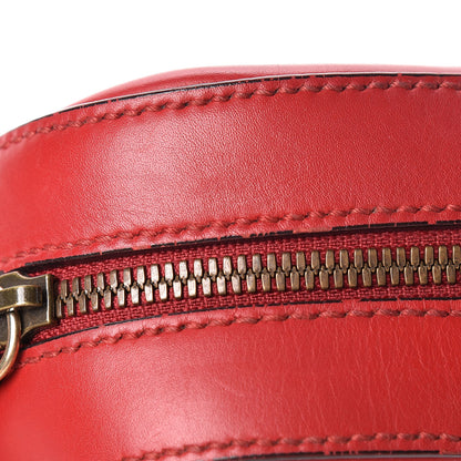 Gucci Calfskin Web Small Webby Bee Shoulder Bag Red 13 of 14