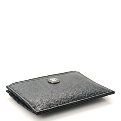 Chanel Caviar CC Zip Card Holder Black 4 of 9