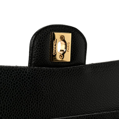 Chanel Caviar Quilted Medium Double Flap Black 6 of 11