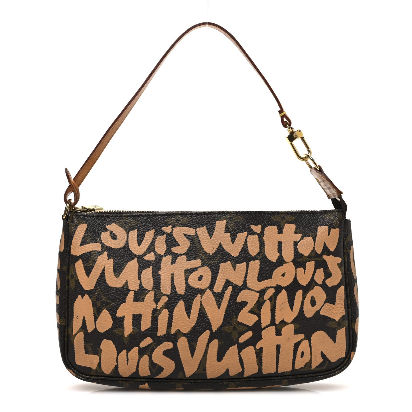 Monogram Graffiti Pochette Accessories Peach