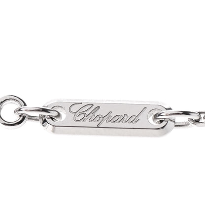 Chopard 18K White Gold Diamond Happy Diamonds Hamsa Pendant Necklace 4 of 6
