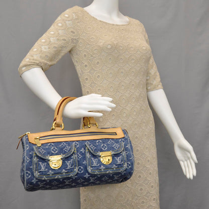 Louis Vuitton Monogram Denim Neo Speedy Blue 2 of 9