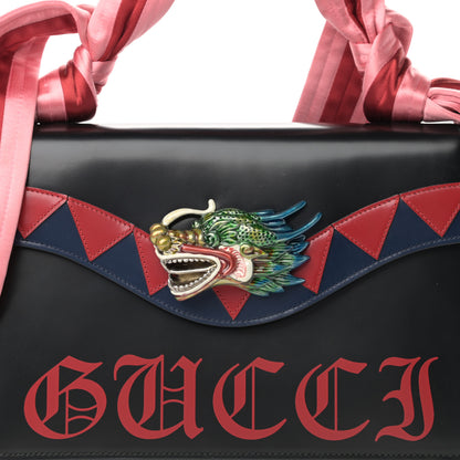 Gucci Calfskin Naga Dragon Small Shoulder Bag Black 8 of 12