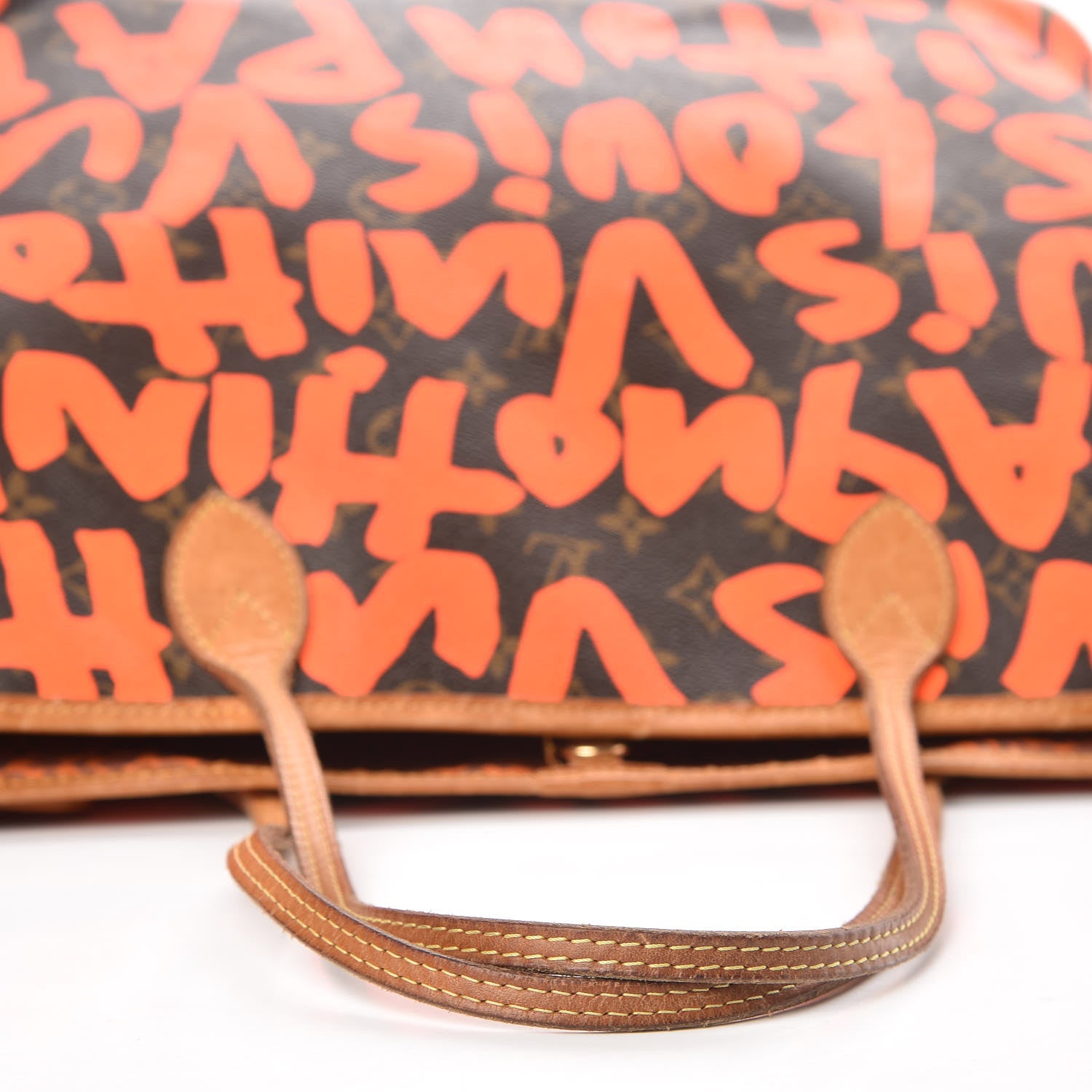 Louis Vuitton Monogram Graffiti Neverfull GM Orange 14 of 15