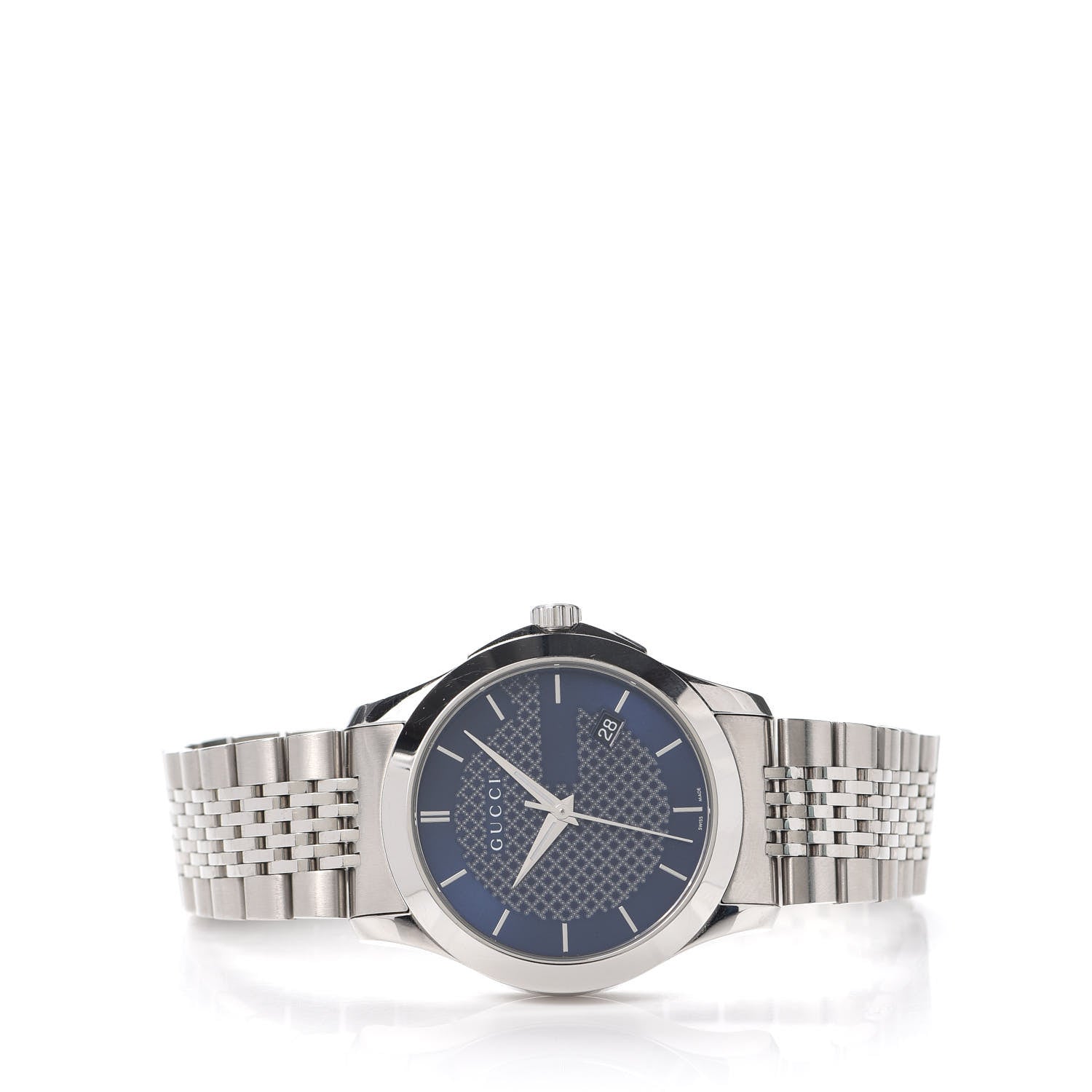 Gucci Stainless Steel 38mm G-Timeless Quartz Watch Navy 2 of 6