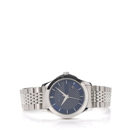 Gucci Stainless Steel 38mm G-Timeless Quartz Watch Navy 2 of 6