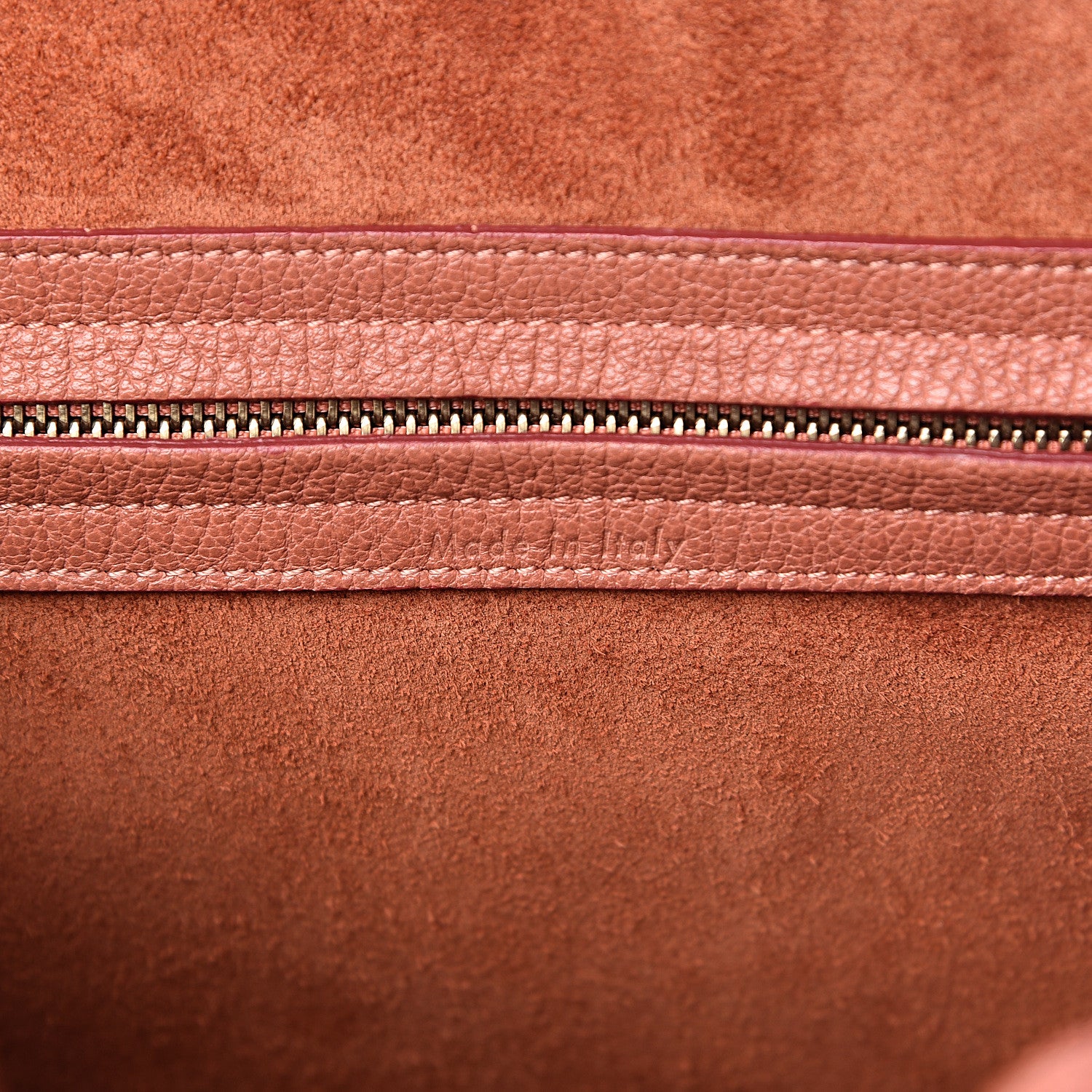 Celine Shiny Grained Calfskin Medium Phantom Luggage Terracotta 7 of 14