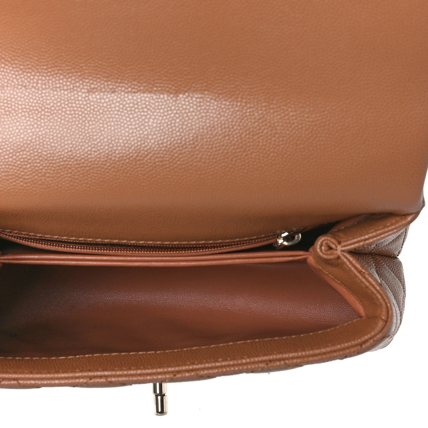 Chanel Caviar Quilted Mini Coco Handle Flap Brown 4 of 9