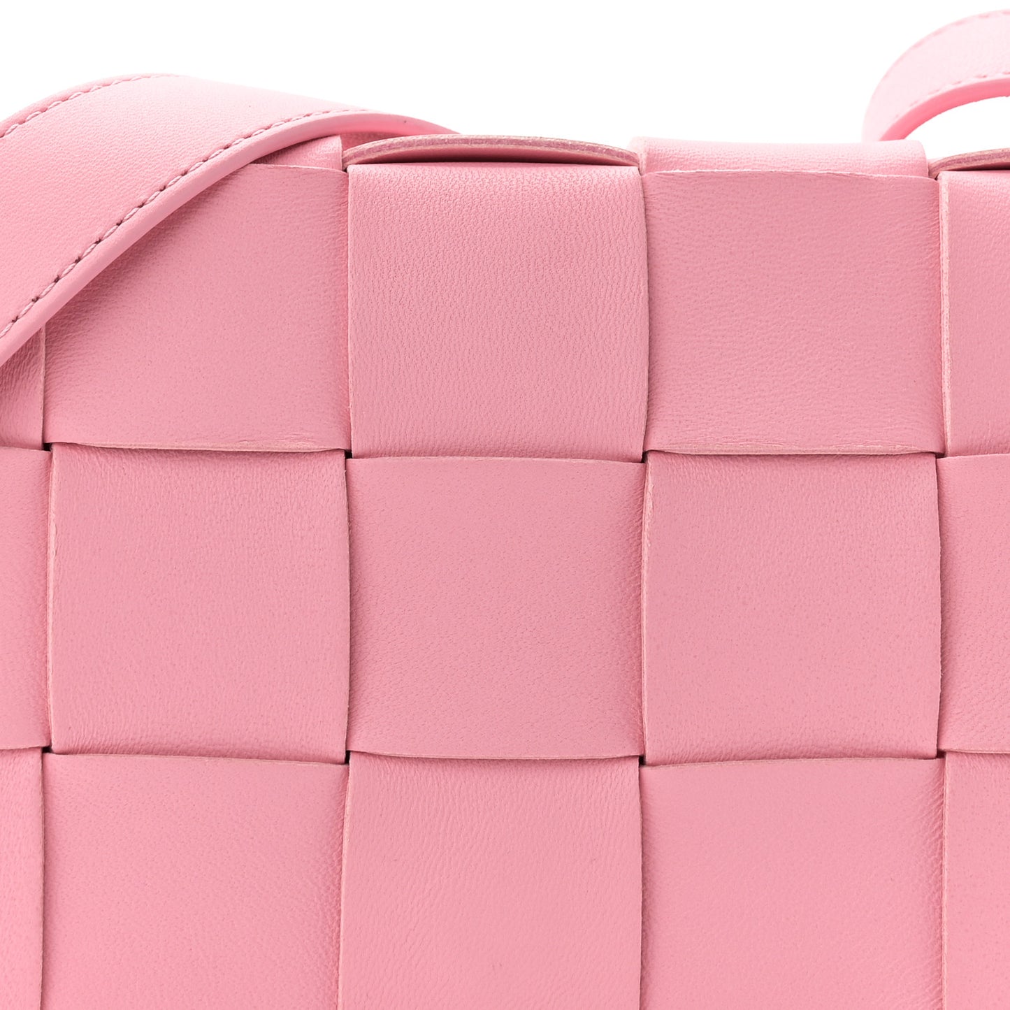 Lambskin Maxi Intrecciato Small Cassette Crossbody Bag Ribbon