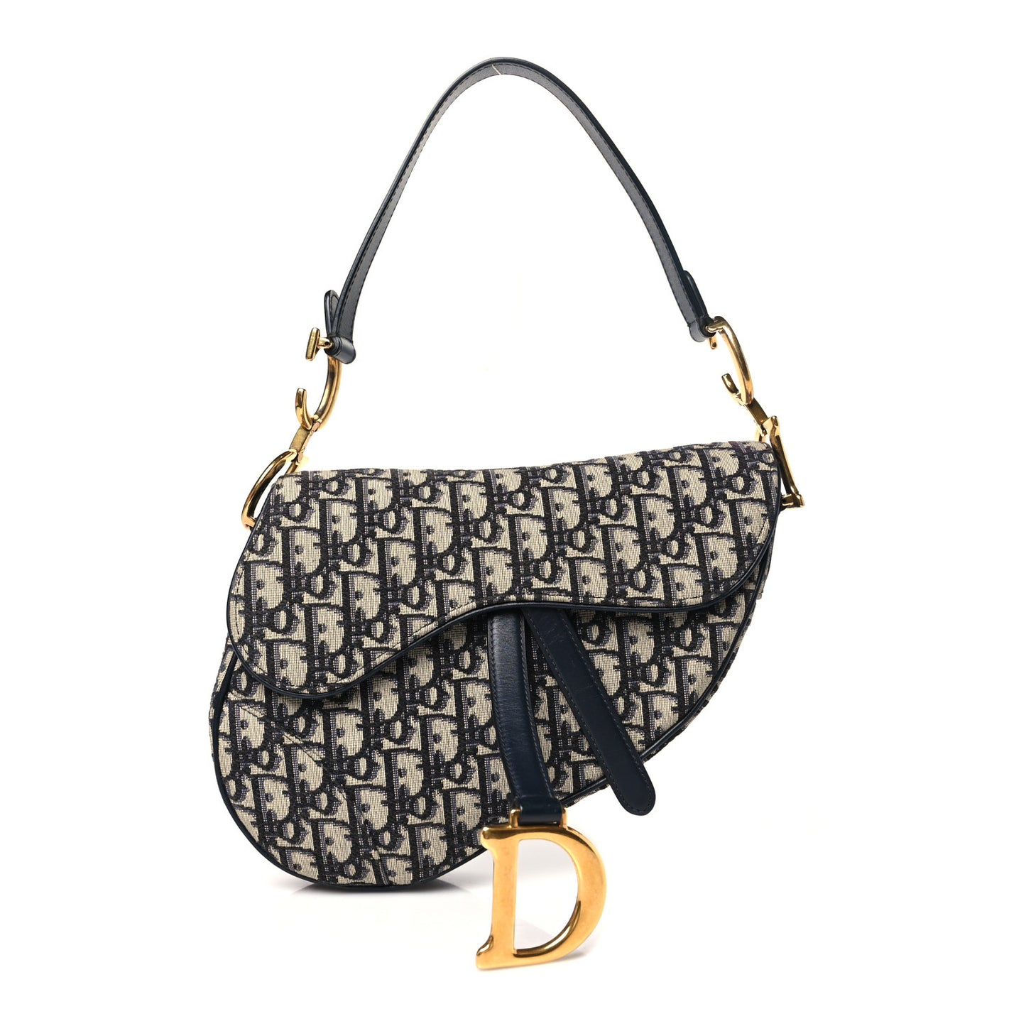 Oblique Saddle Bag Blue