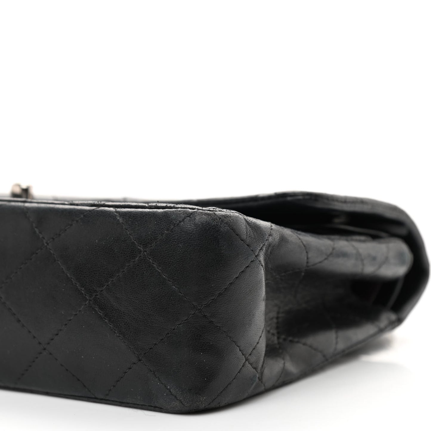 Lambskin Quilted Small Double Flap Black