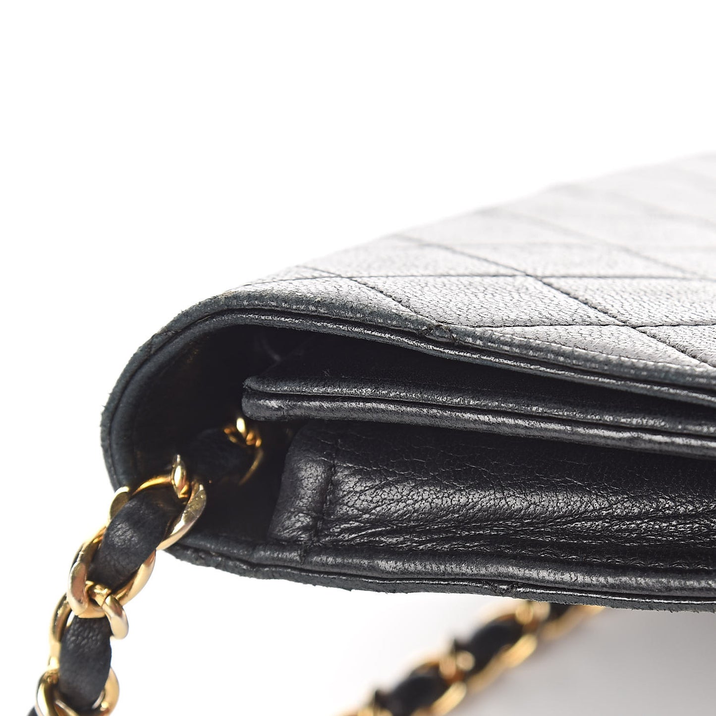 Lambskin Quilted Mini Flap Black