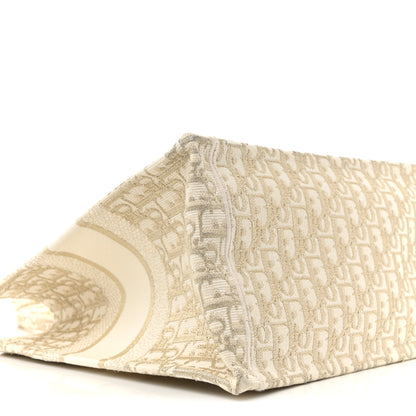 Christian Dior Oblique Medium Book Tote Gold Multicolor 9 of 14