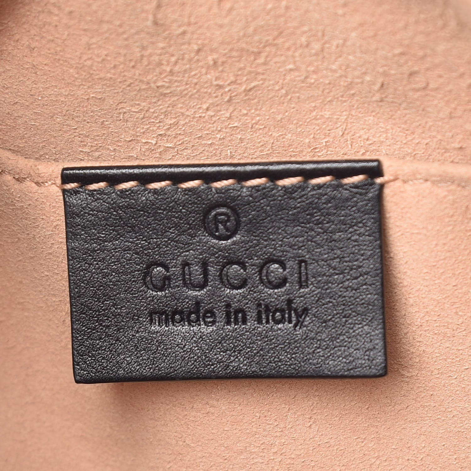 Gucci Calfskin Matelasse Mini GG Marmont Chain Shoulder Bag Black 6 of 12