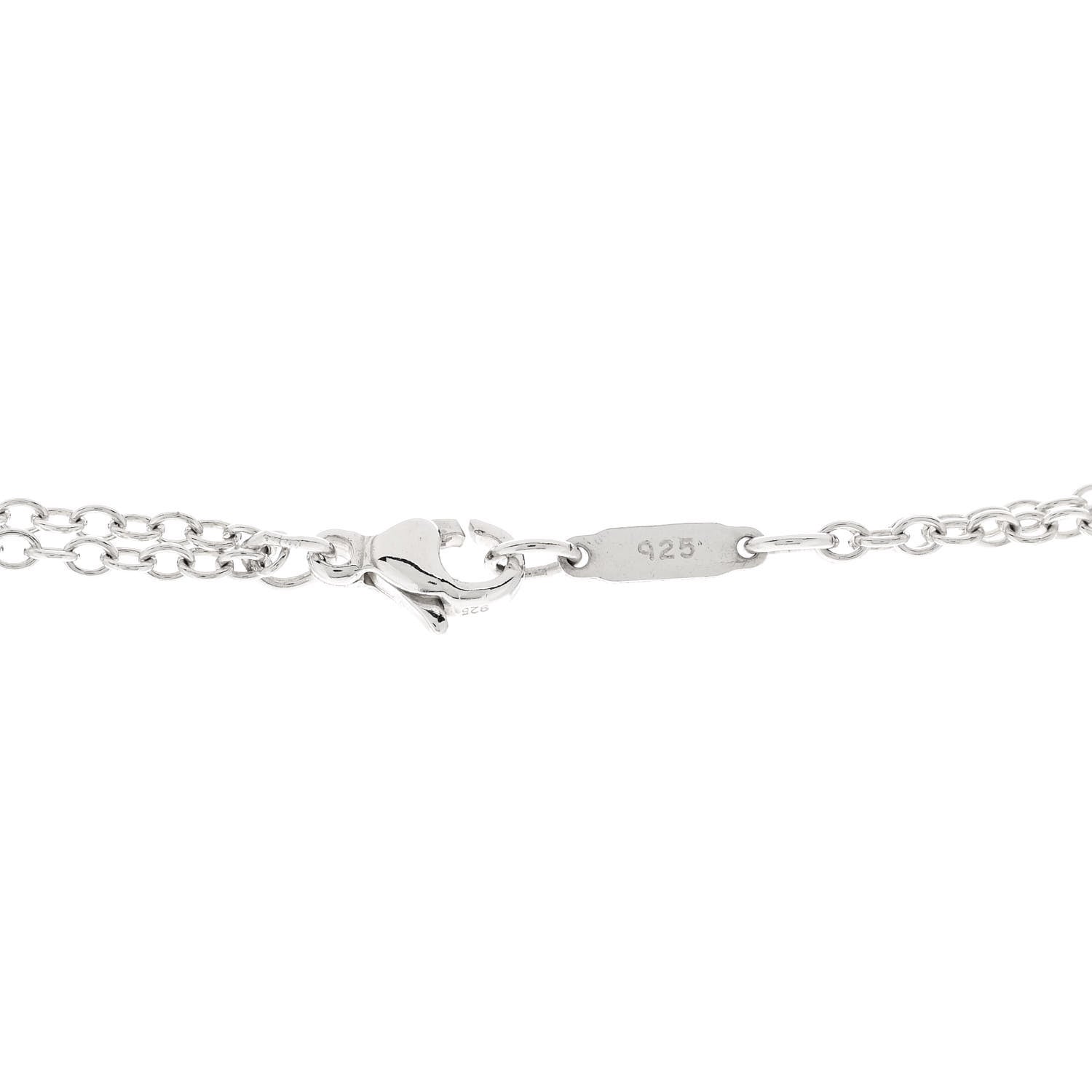 Tiffany Sterling Silver Sun Double Chain Pendant Necklace 6 of 6