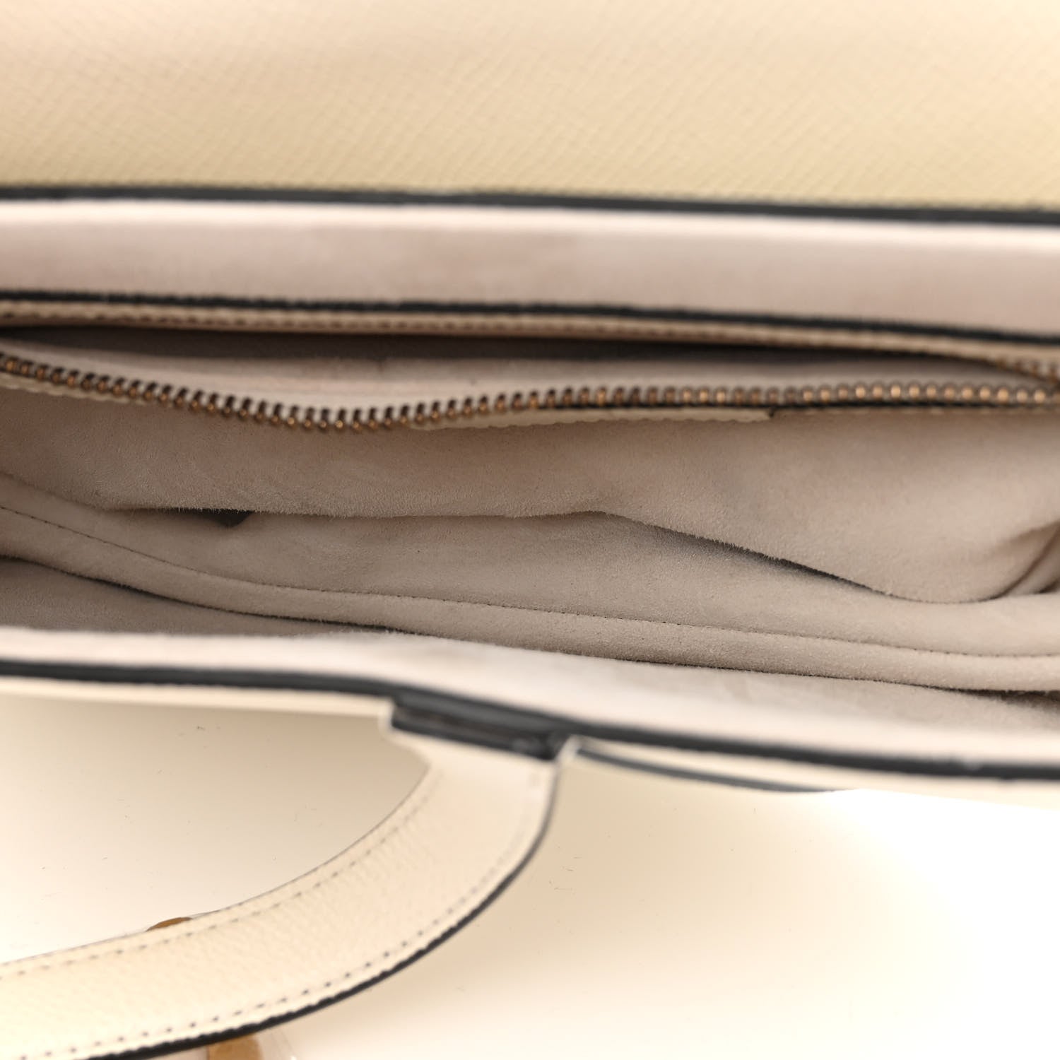Christian Dior Grained Calfskin Saddle Bag With Strap Latte 5 of 10