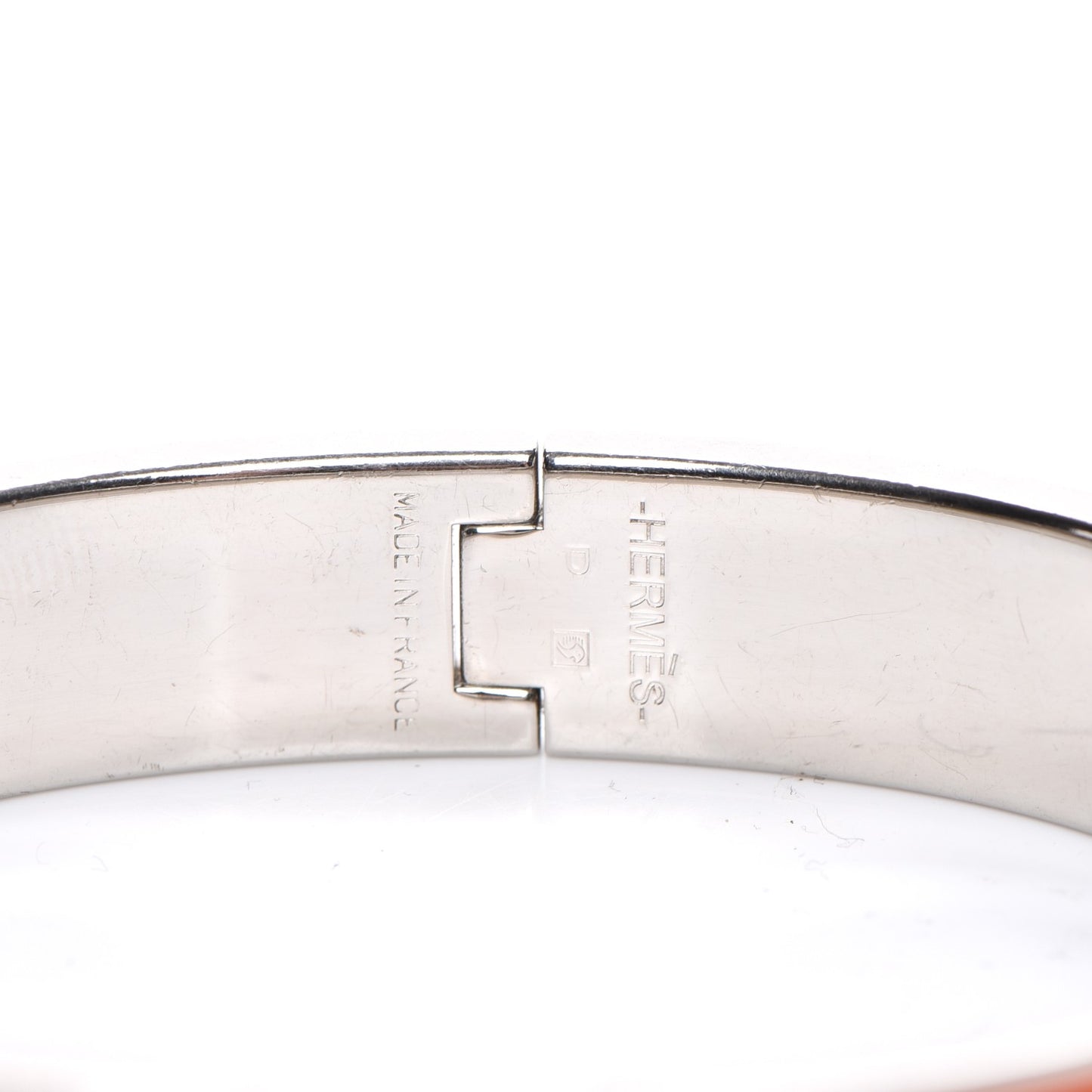 Enamel Narrow Clic Clac H Bracelet PM Orange