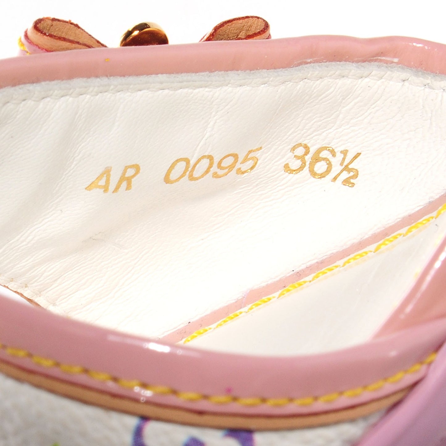 Monogram Multicolor Sandals 36.5 White