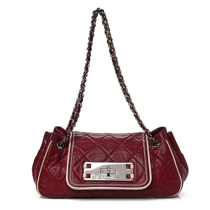 Chanel Lambskin Quilted East West Accordion Flap Light Bordeaux 1 of 16