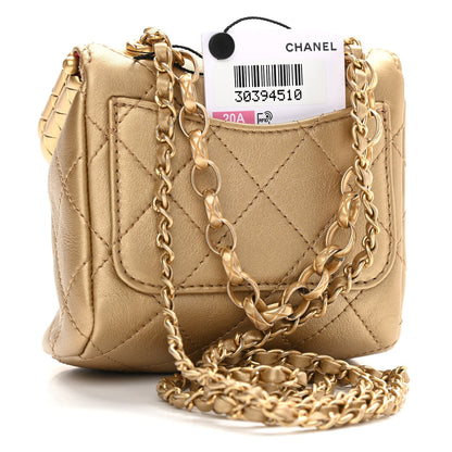 Chanel Metallic Lambskin Quilted Small My Crush Bag Gold 2 of 11