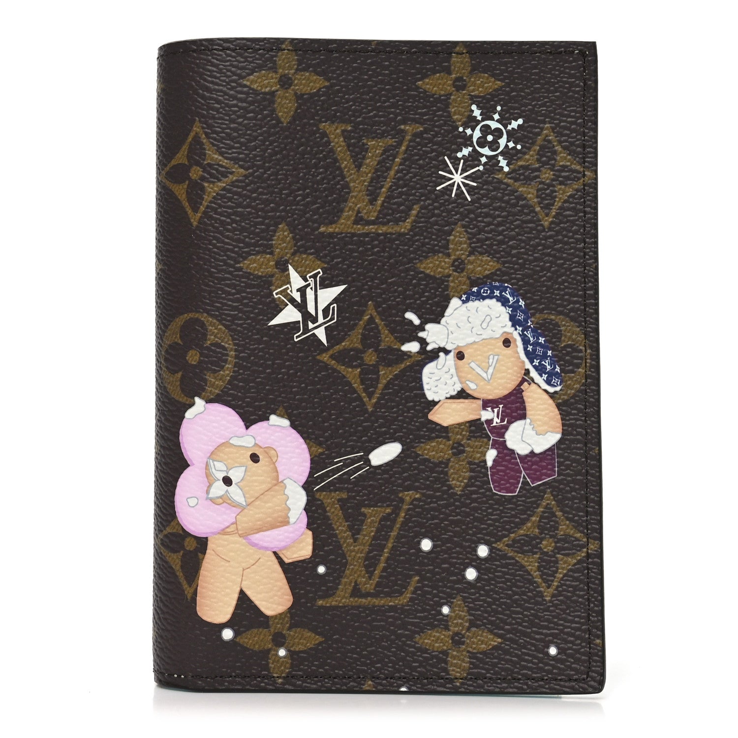 Louis Vuitton Monogram 2025 Christmas Animation Passport Cover Azur Frost 1 of 7