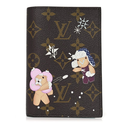 Louis Vuitton Monogram 2025 Christmas Animation Passport Cover Azur Frost 1 of 7