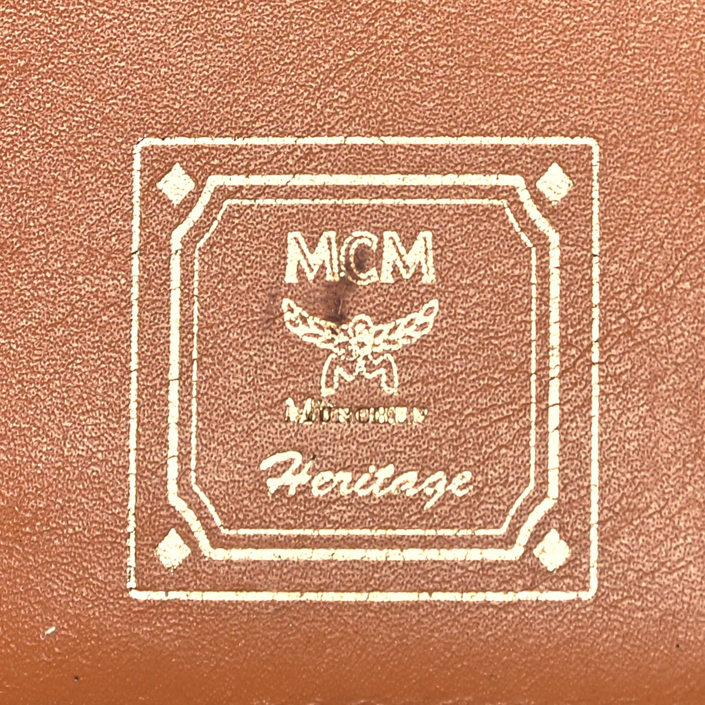 Visetos Large Zip Around Wallet Cognac