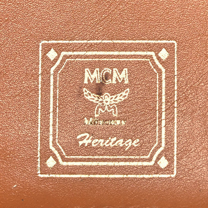 MCM Visetos Large Zip Around Wallet Cognac 7 of 9
