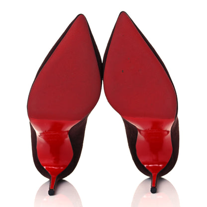 Christian Louboutin Suede Pigalle Follies 100 Pumps 38.5 Cramoisi 5 of 8
