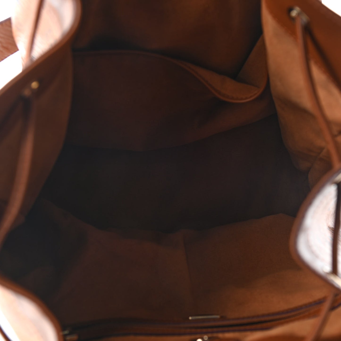 Visetos Small Heritage Drawstring Bucket Bag Cognac