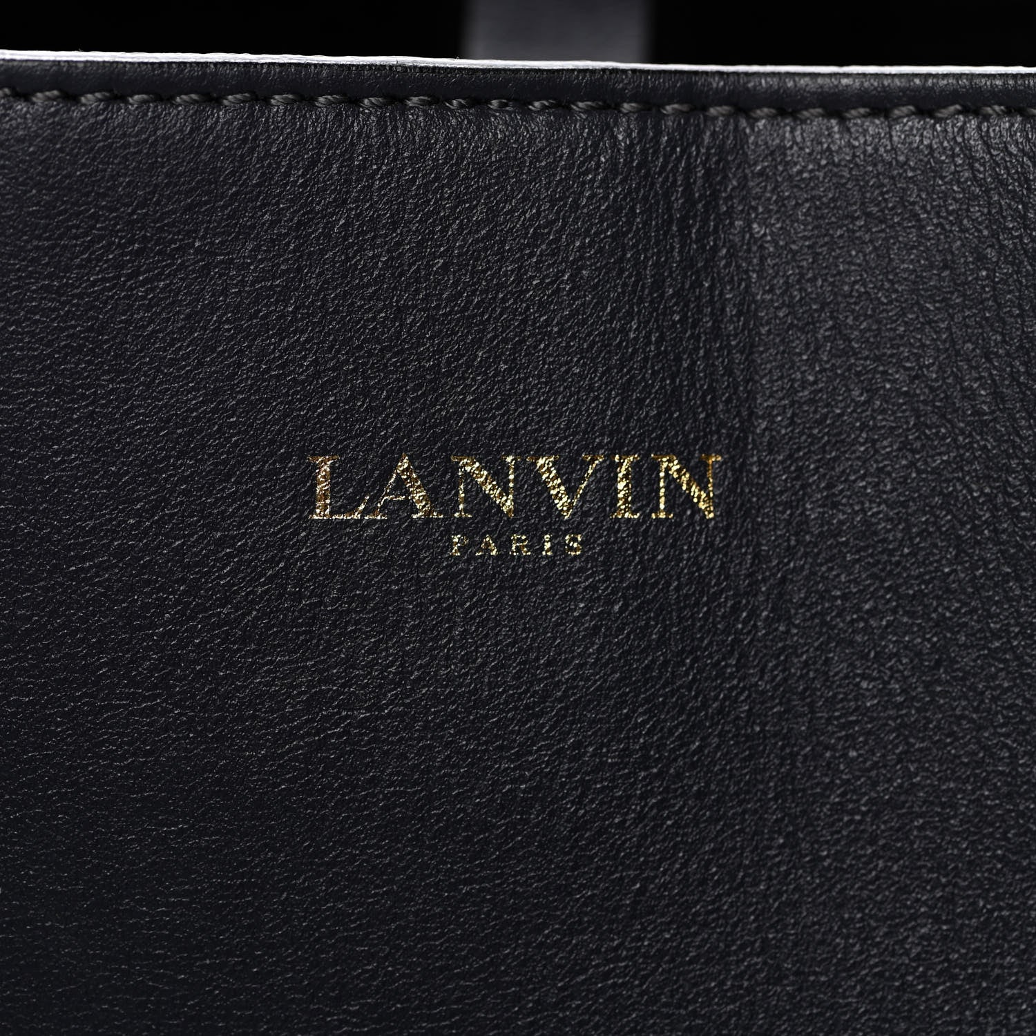 Lanvin Smooth Calfskin Small Fringe Shopper Tote Navy 7 of 21