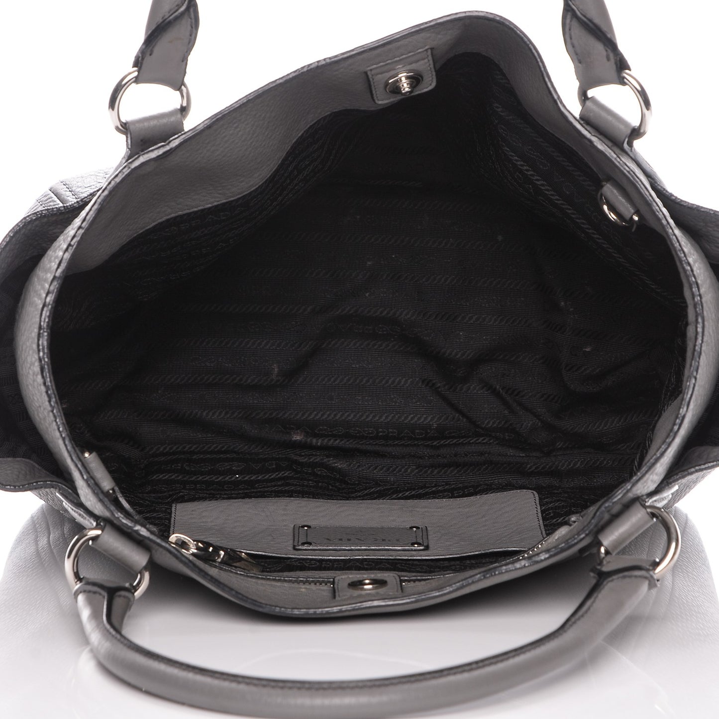 Vitello Daino Side Pocket Tote Marmo