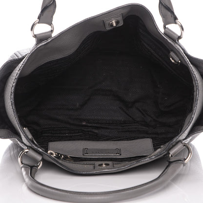 Prada Vitello Daino Side Pocket Tote Marmo 5 of 8