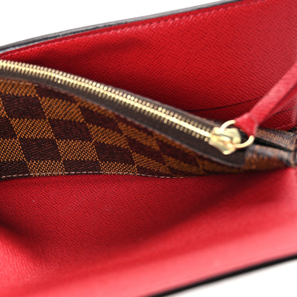 Louis Vuitton Damier Ebene Josephine Wallet Red 6 of 9